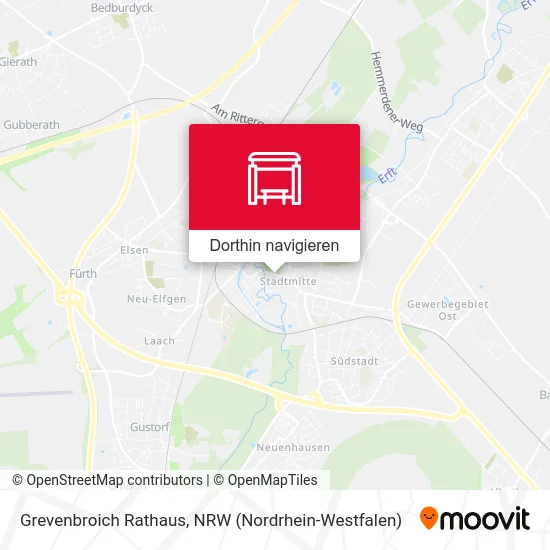 Grevenbroich Rathaus Karte