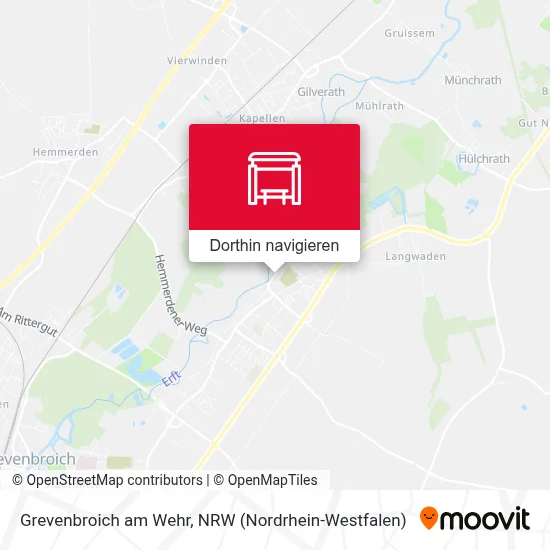 Grevenbroich am Wehr Karte