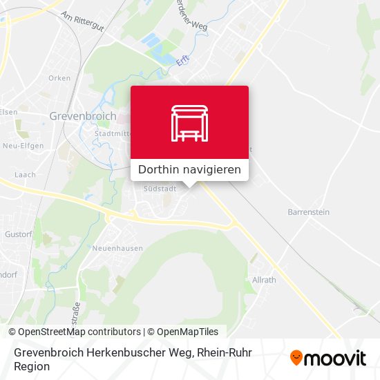 Grevenbroich Herkenbuscher Weg Karte