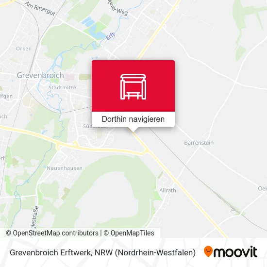 Grevenbroich Erftwerk Karte