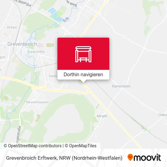 Grevenbroich Erftwerk Karte