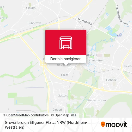 Grevenbroich Elfgener Platz Karte