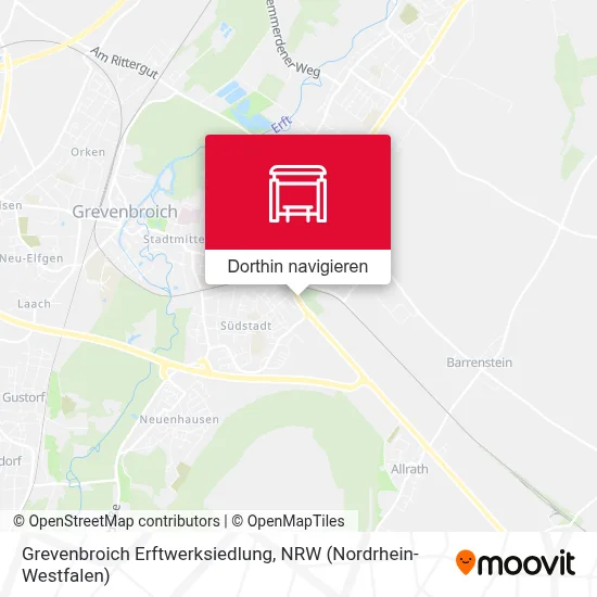 Grevenbroich Erftwerksiedlung Karte