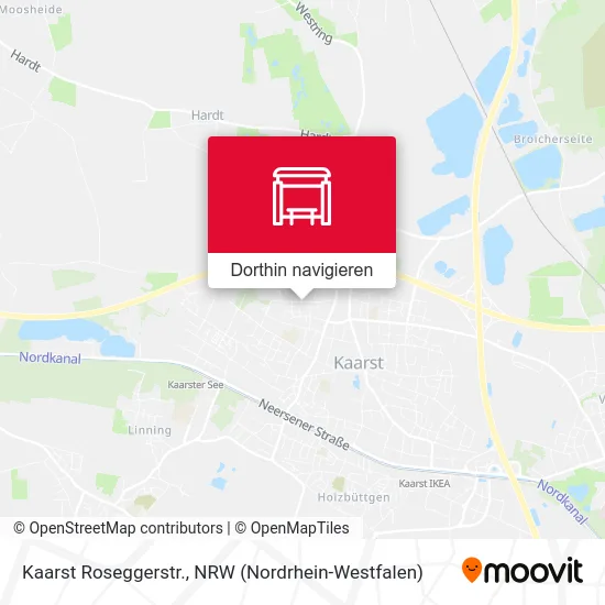 Kaarst Roseggerstr. Karte