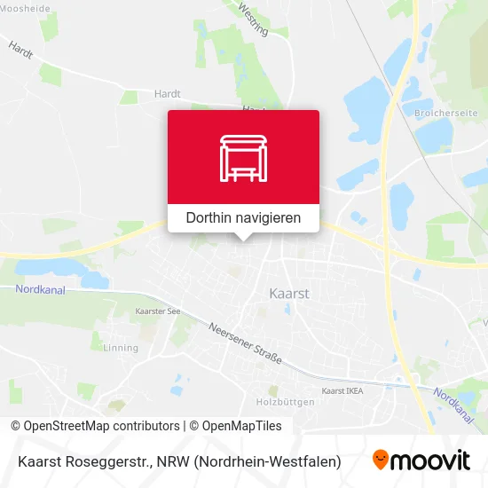 Kaarst Roseggerstr. Karte