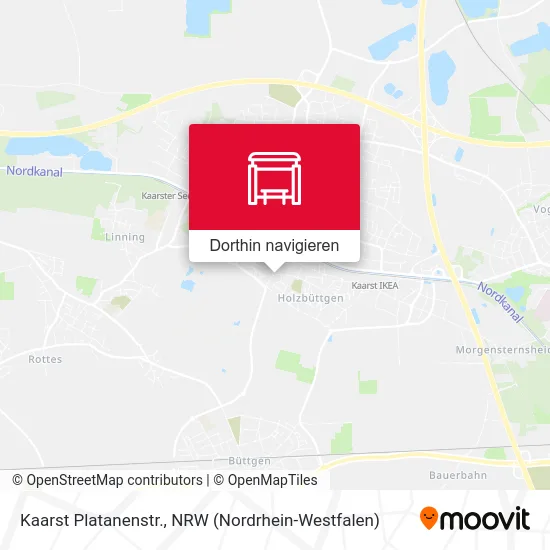 Kaarst Platanenstr. Karte