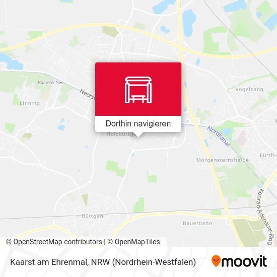 Kaarst am Ehrenmal Karte