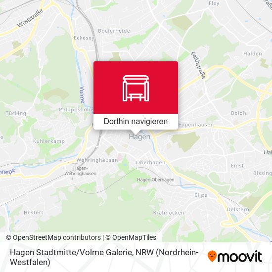 Hagen Stadtmitte/Volme Galerie Karte