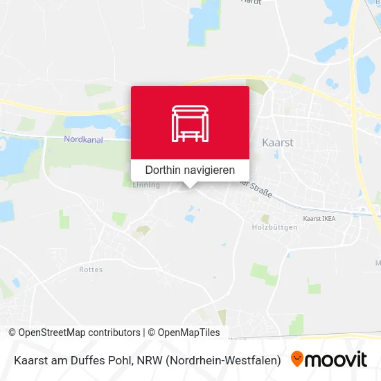 Kaarst am Duffes Pohl Karte