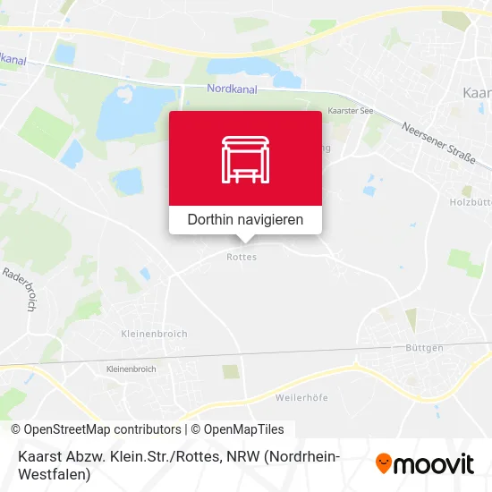 Kaarst Abzw. Klein.Str./Rottes Karte