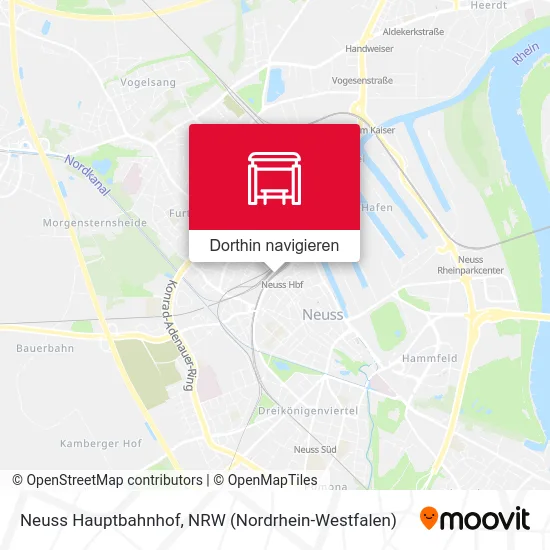 Neuss Hauptbahnhof Karte