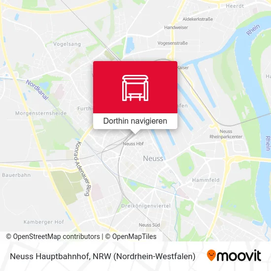 Neuss Hauptbahnhof Karte