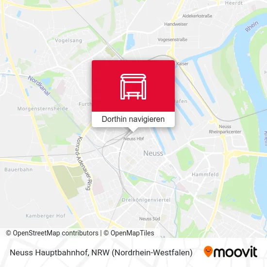 Neuss Hauptbahnhof Karte
