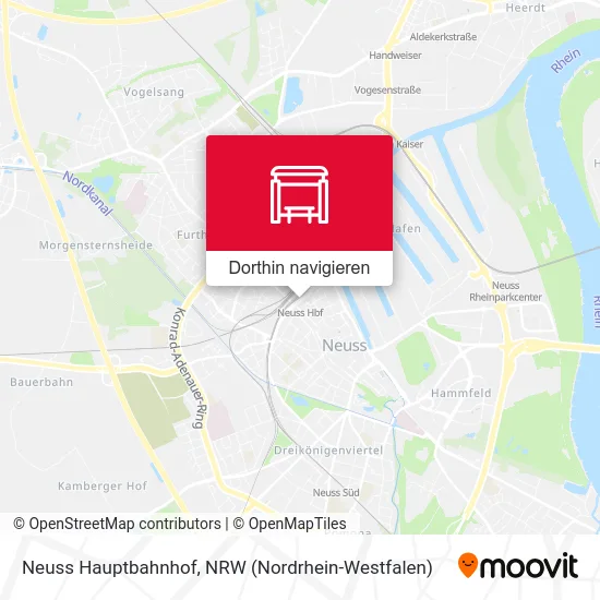 Neuss Hauptbahnhof Karte