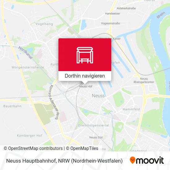 Neuss Hauptbahnhof Karte