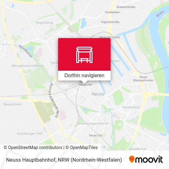 Neuss Hauptbahnhof Karte