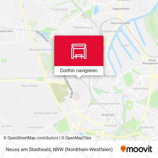 Neuss am Stadtwald Karte