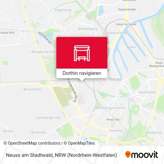 Neuss am Stadtwald Karte