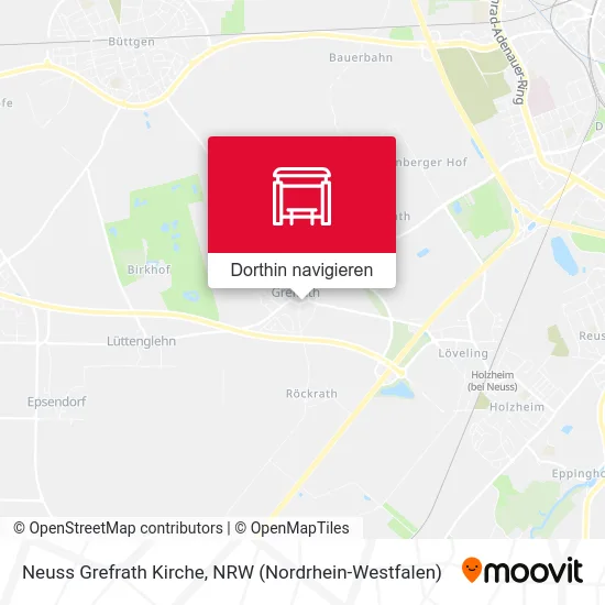 Neuss Grefrath Kirche Karte