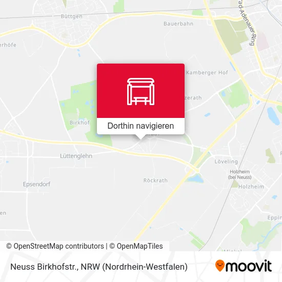 Neuss Birkhofstr. Karte