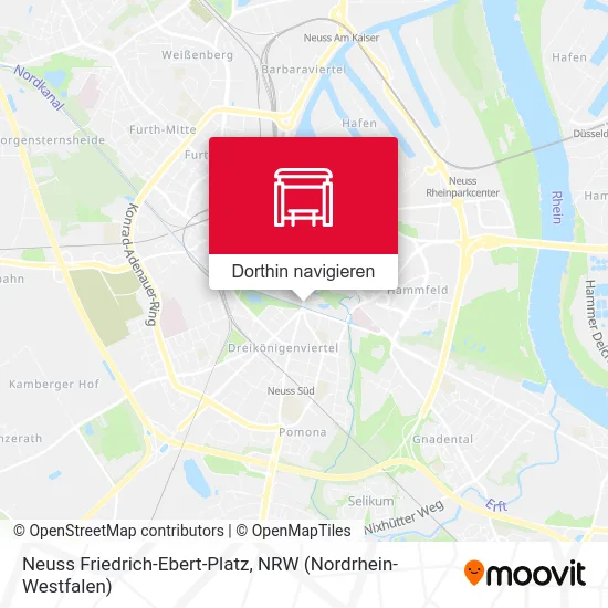 Neuss Friedrich-Ebert-Platz Karte