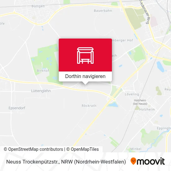 Neuss Trockenpützstr. Karte