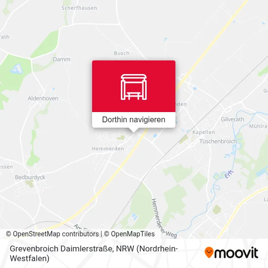 Grevenbroich Daimlerstraße Karte