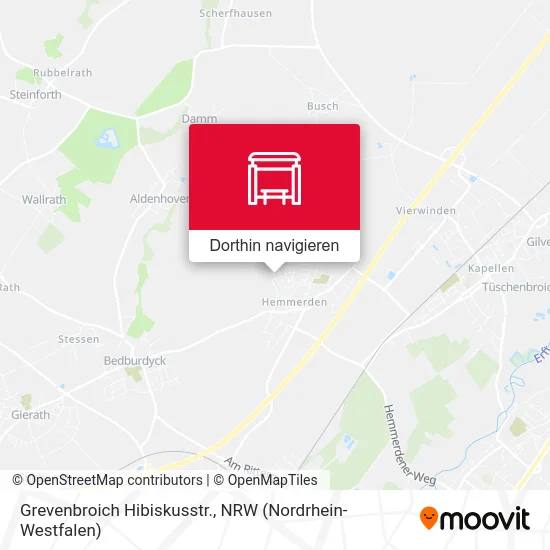 Grevenbroich Hibiskusstr. Karte