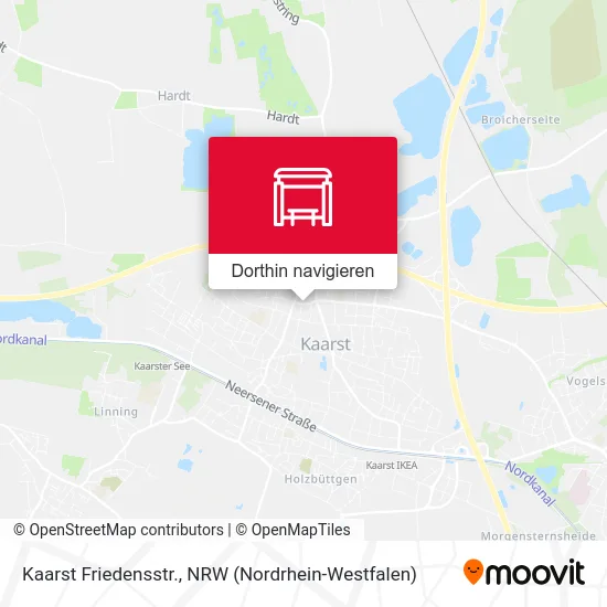 Kaarst Friedensstr. Karte