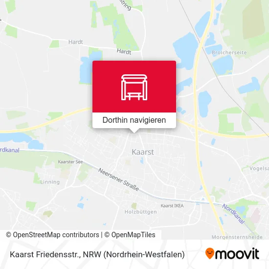 Kaarst Friedensstr. Karte