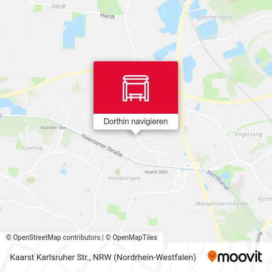 Kaarst Karlsruher Str. Karte