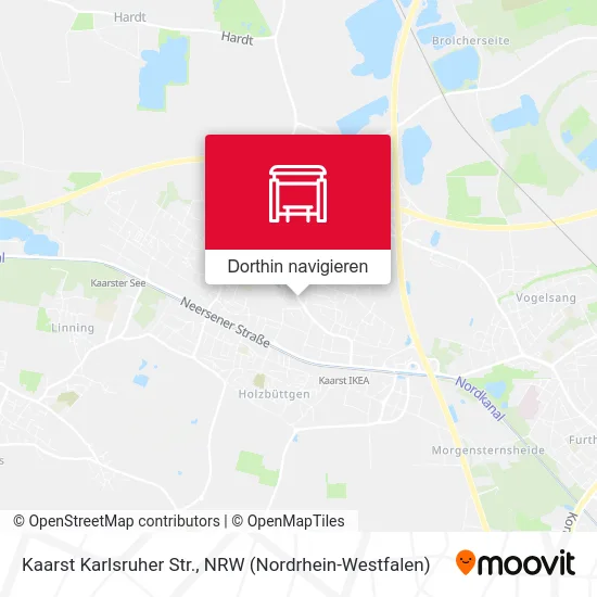 Kaarst Karlsruher Str. Karte