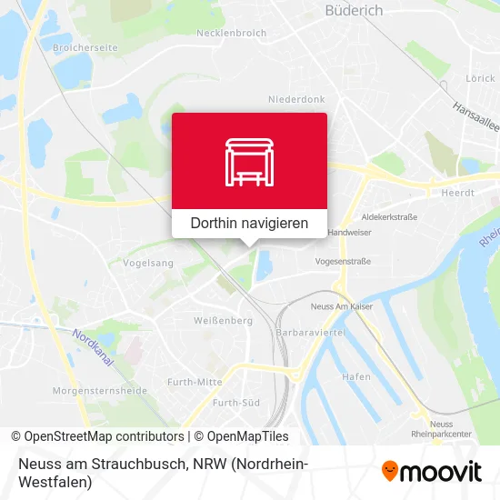 Neuss am Strauchbusch Karte