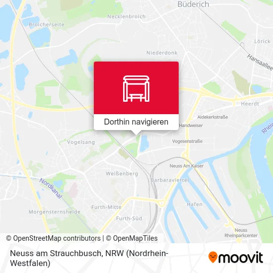 Neuss am Strauchbusch Karte