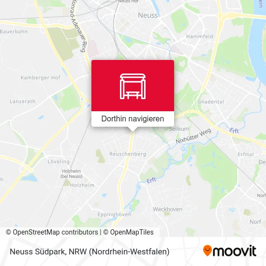 Neuss Südpark Karte