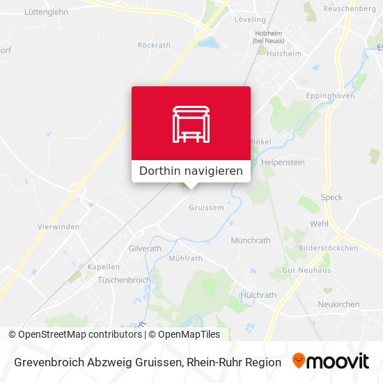 Grevenbroich Abzweig Gruissen Karte