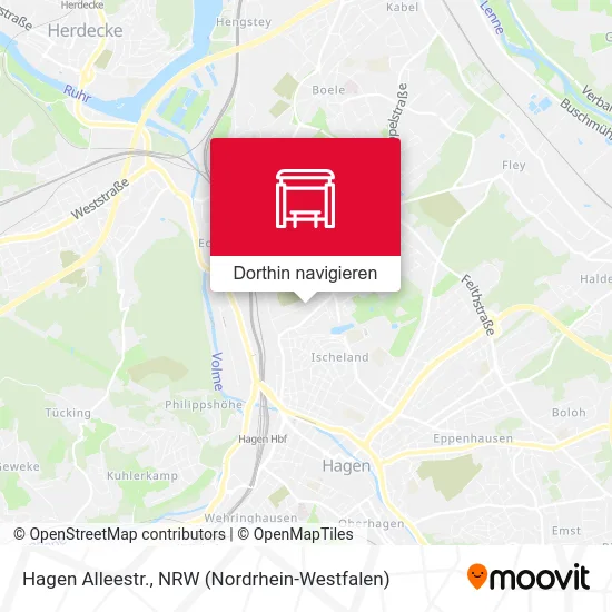 Hagen Alleestr. Karte