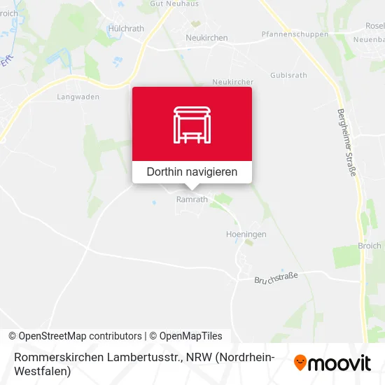 Rommerskirchen Lambertusstr. Karte