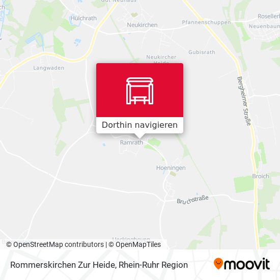 Rommerskirchen Zur Heide Karte