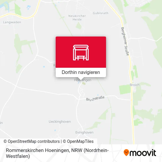 Rommerskirchen Hoeningen Karte