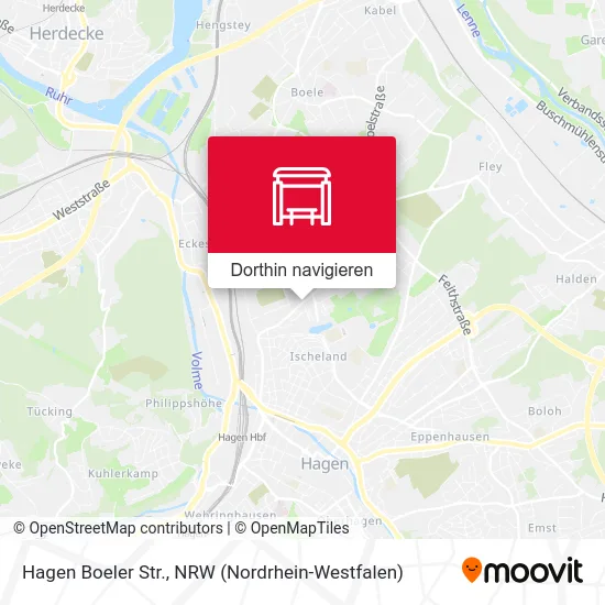 Hagen Boeler Str. Karte