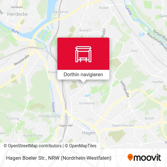 Hagen Boeler Str. Karte