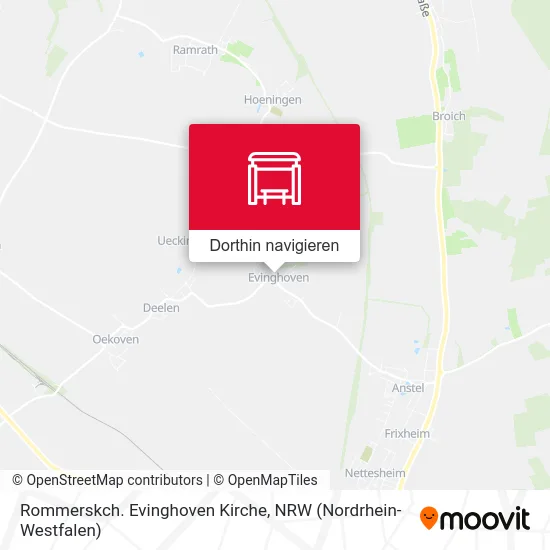 Rommerskch. Evinghoven Kirche Karte