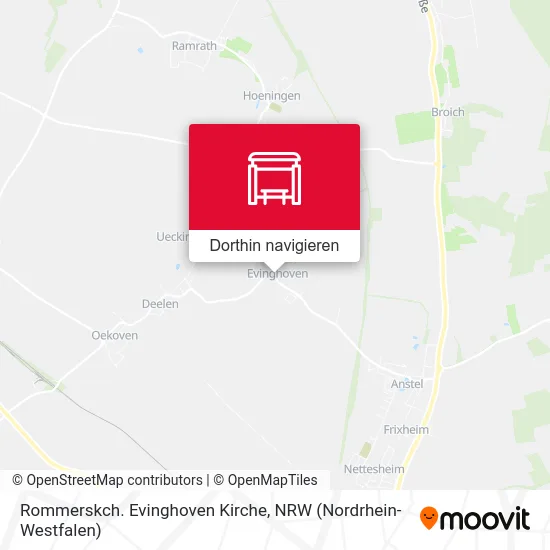 Rommerskch. Evinghoven Kirche Karte