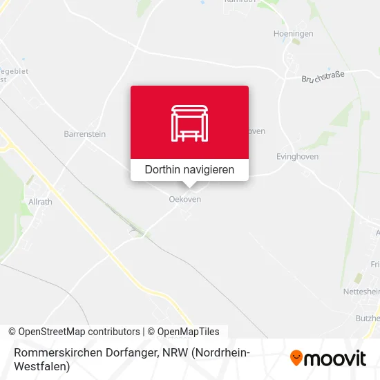 Rommerskirchen Dorfanger Karte