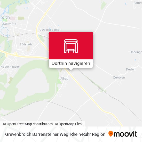 Grevenbroich Barrensteiner Weg Karte
