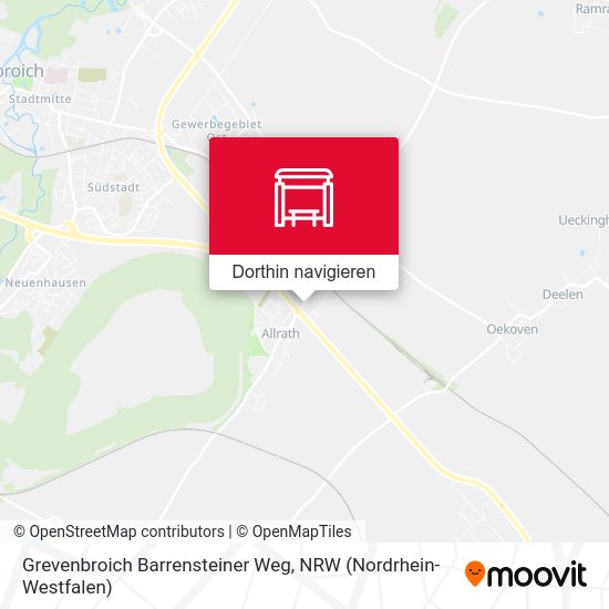 Grevenbroich Barrensteiner Weg Karte