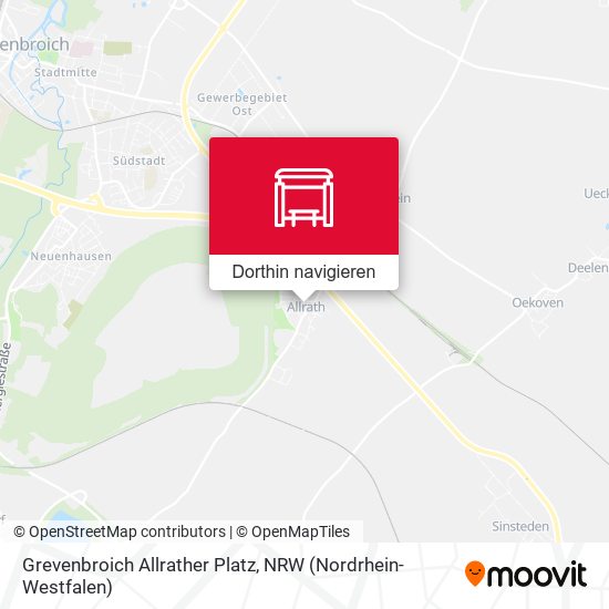 Grevenbroich Allrather Platz Karte