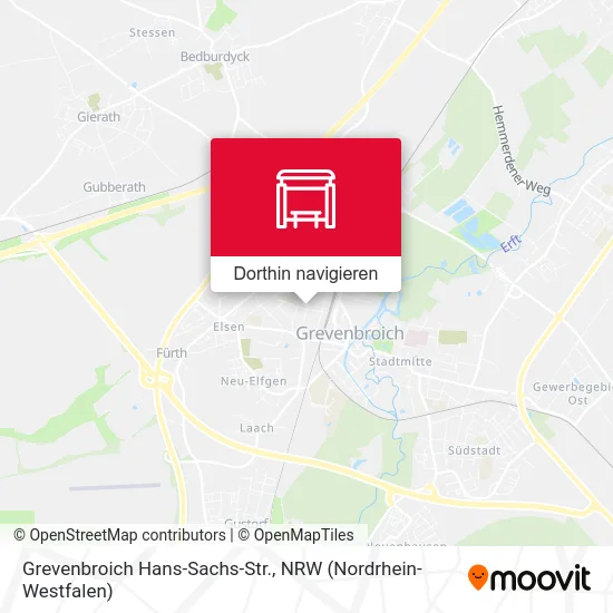 Grevenbroich Hans-Sachs-Str. Karte