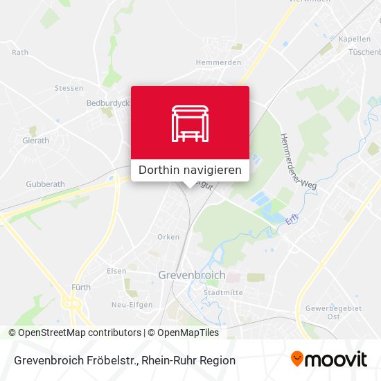 Grevenbroich Fröbelstr. Karte